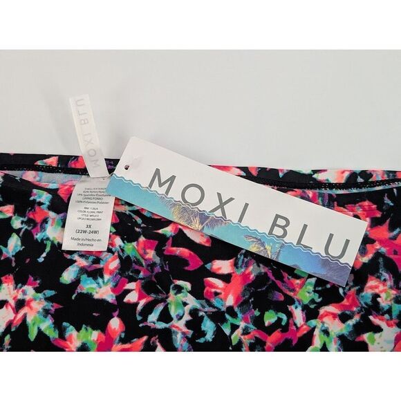 Womens Scoop Swim Bikini Bottom 3X Pink High Waist Cruise Resort Wear - Picture 2 of 11